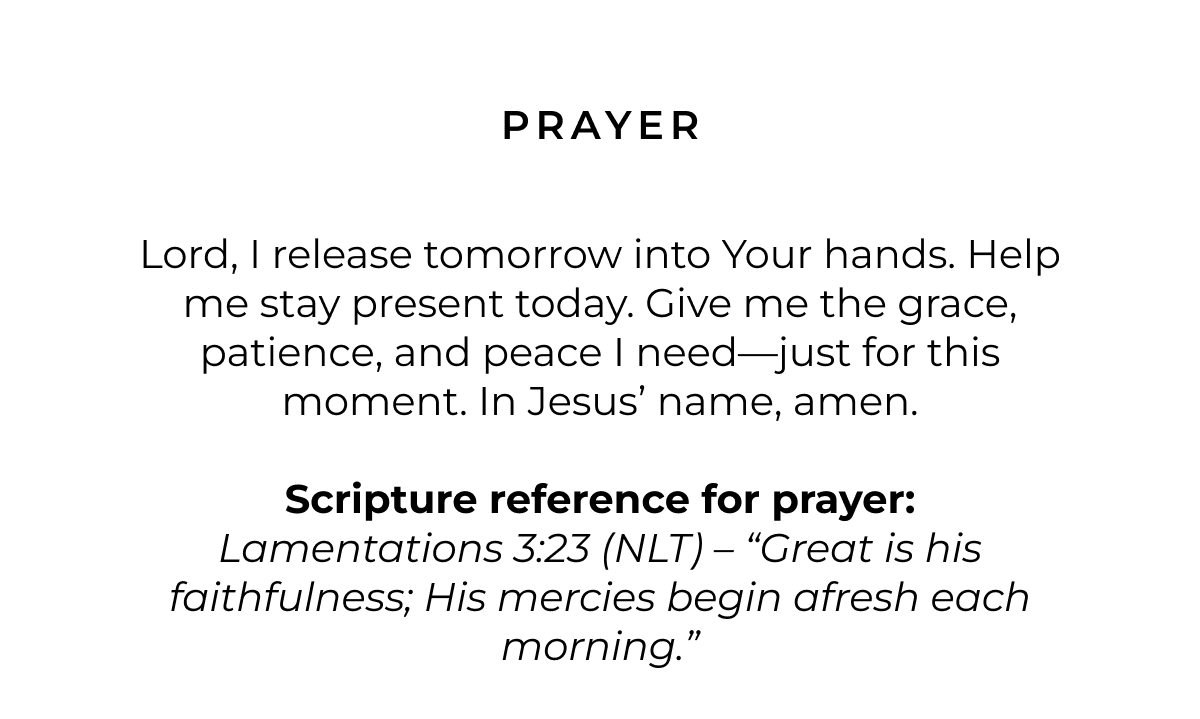 Prayer: Lord, make me watchful. Keep me alert in prayer, sensitive to Your Spirit, and aware of anything trying to pull me away. Protect me and keep me grounded. In Jesus' name, amen. Scripture reference for Prayer: Ephesians 6:18 (NASB) - 