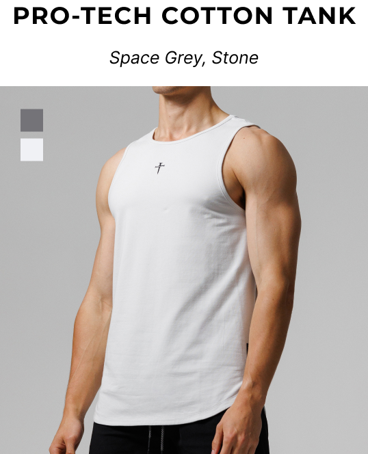 Pro-Tech Cotton Tank - Stone