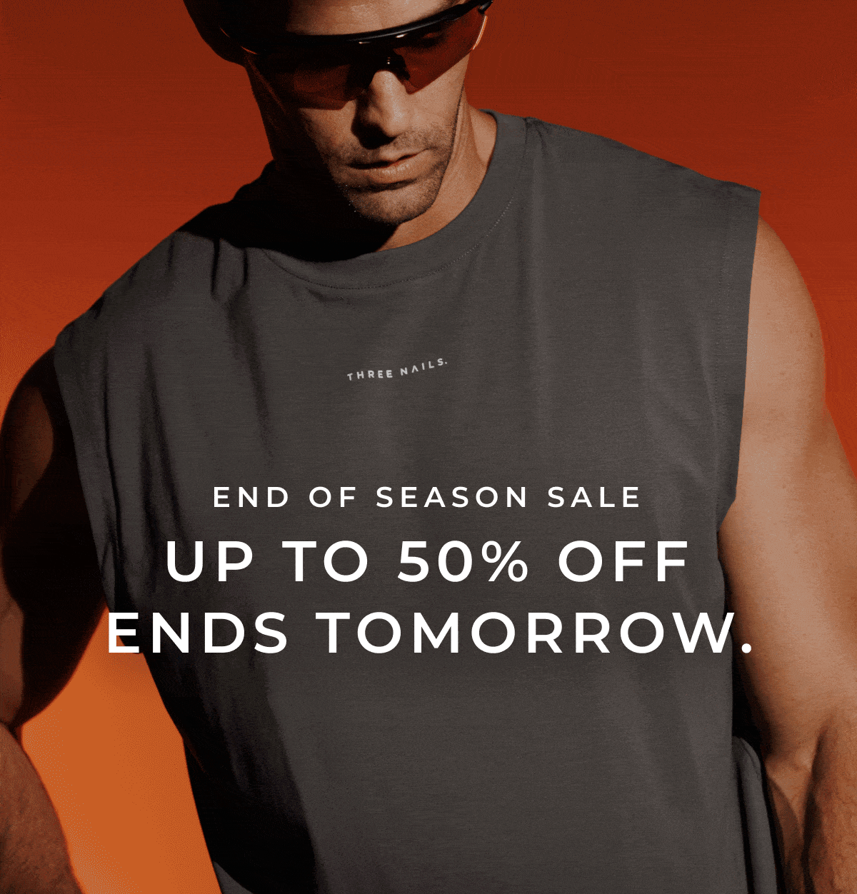 end of season sale. up to 50% off ends tomorrow.