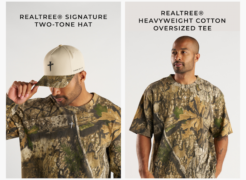 Signature Two-Tone Hat  Heavyweight Cotton Oversized Tee