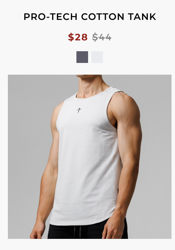 Pro-Tech Cotton Tank - Stone