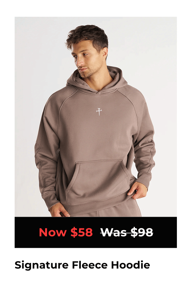signature fleece hoodie
