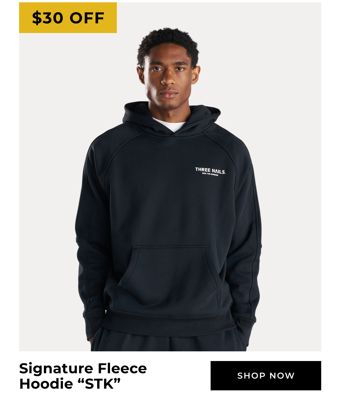 $30 OFF Signature Fleece Hoodie "STK"