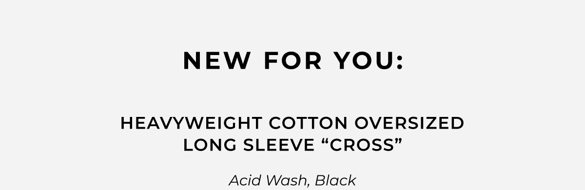 Heavyweight Cotton Oversized Long Sleeve 