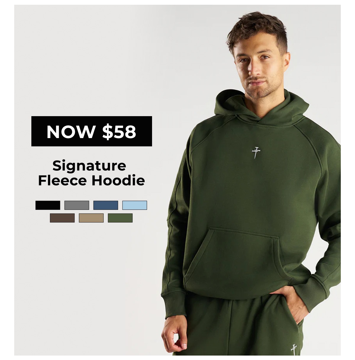 now $58 signature fleece hoodie savings end 12.18