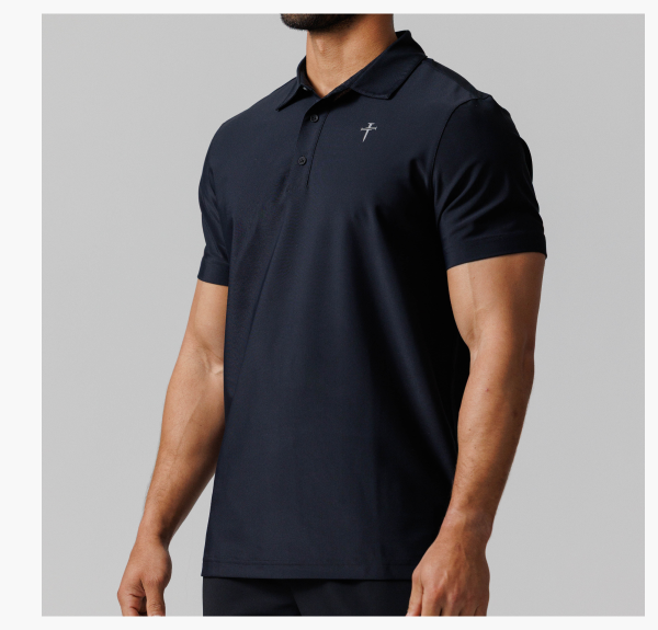 Vented Tech Polo - Black