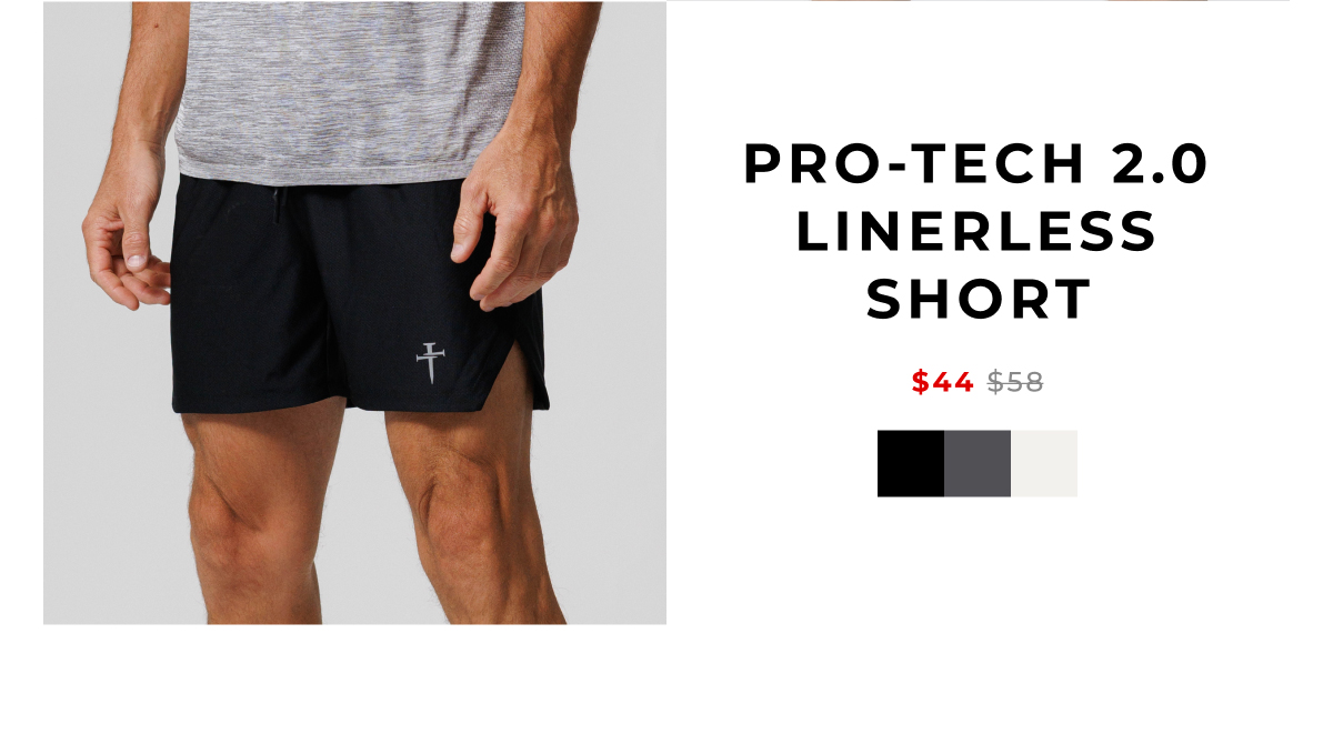pro-tech linerless short