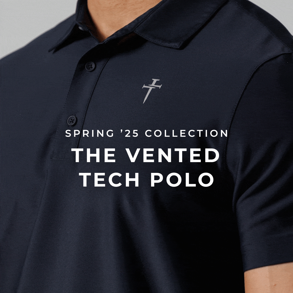 Spring '25 collection the vented tech polo