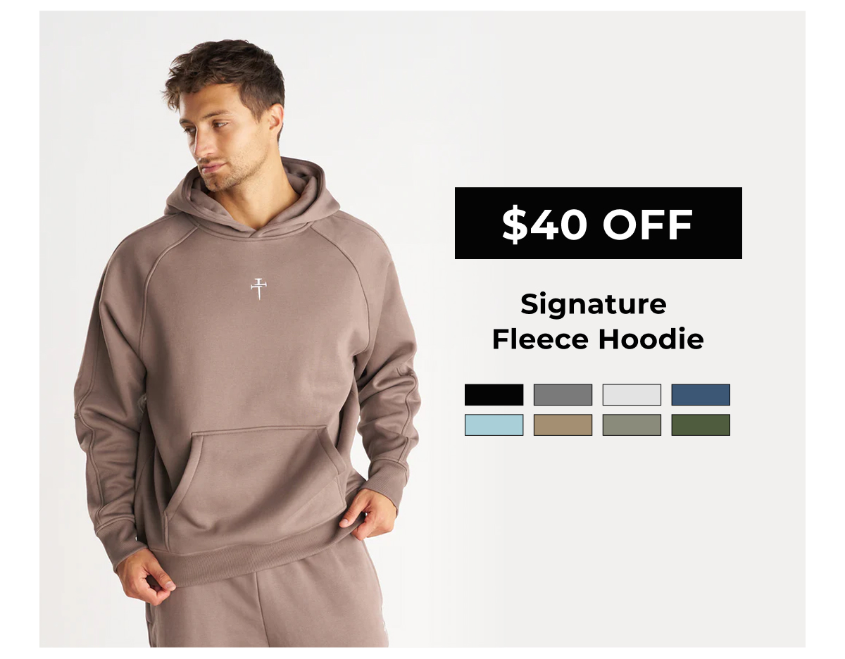$40 OFF | Signature Fleece Hoodie