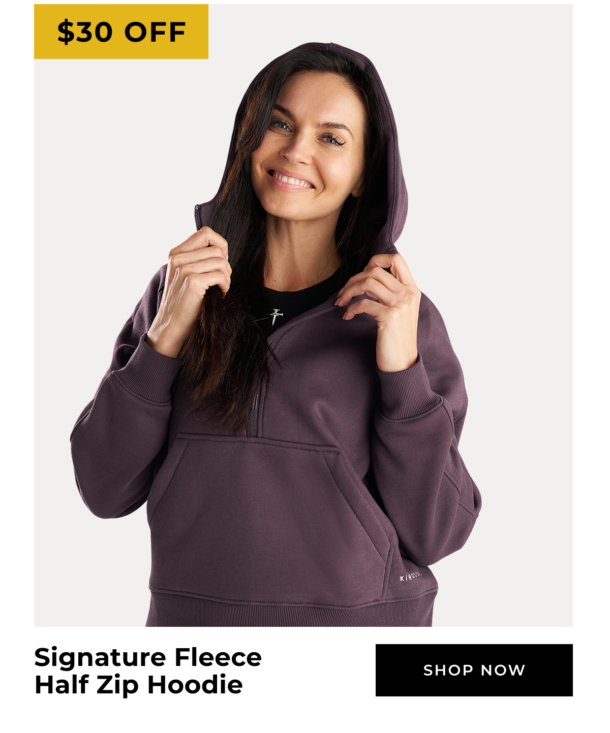 $30 OFF Signature Fleece Half Zip Hoodie