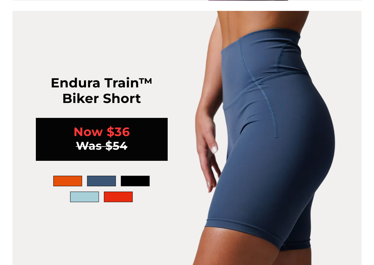 Endura Train™ Biker Short Now $36 Was $54 Desert Sun   Midnight Navy   Sky Blue   Red Rock   Black