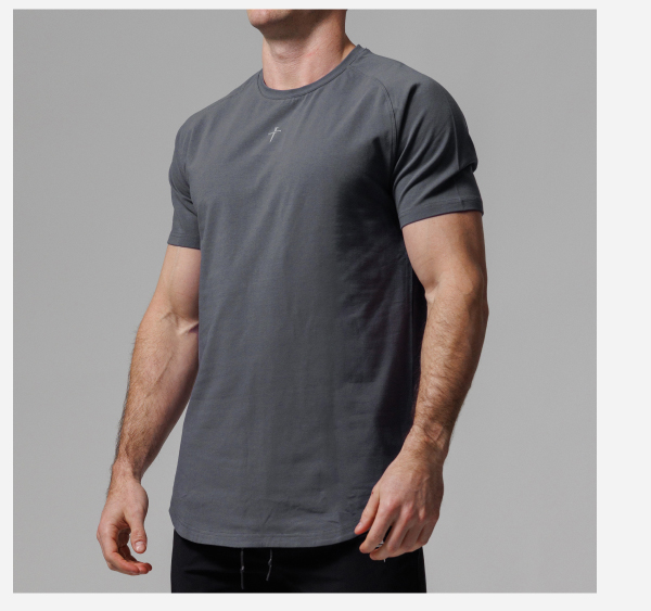 pro tech cotton tee space grey