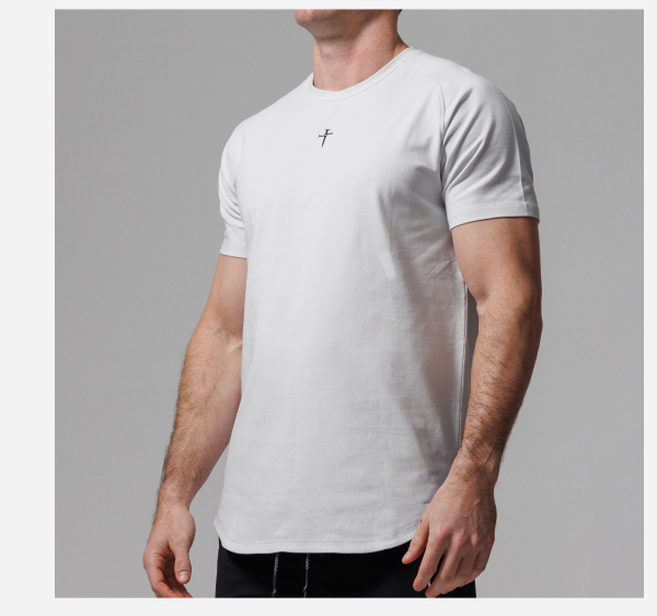 pro tech cotton tee  stone