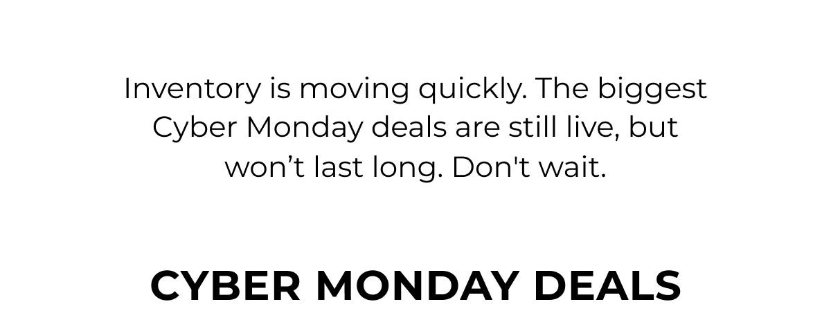 CYBER MONDAY DEALS