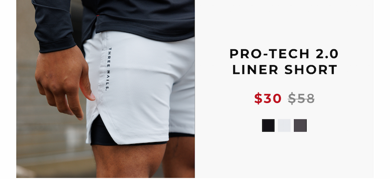 $30 Pro-Tech 2.0 Liner Short