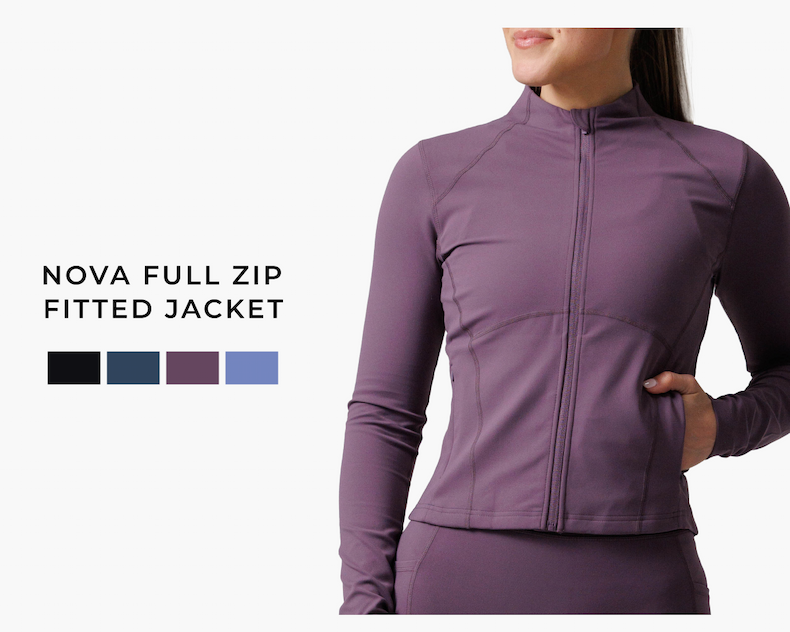 Nova Full-Zip Fitted Jacket