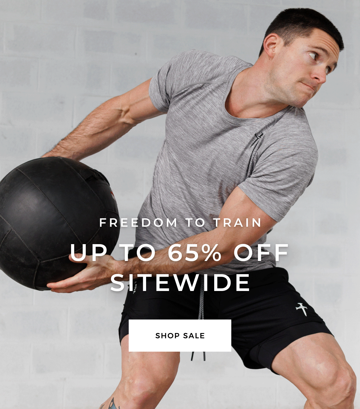 freedom to train. up to 65% off sitewide. shop sale