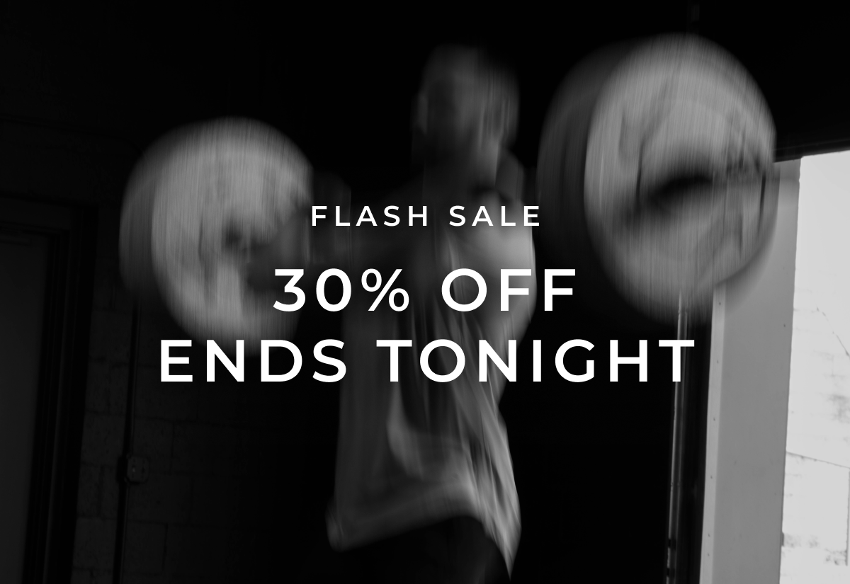 flash sale 30% off ends tonight