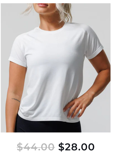 seamless tee white