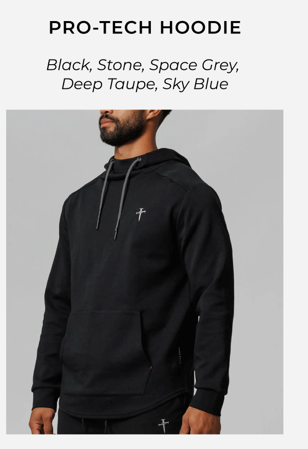 Pro-Tech Hoodie - Black, Stone, Space Grey, Deep Taupe, Sky Blue, Cream
