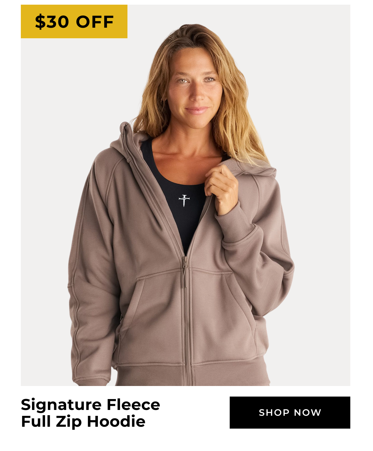 $30 OFF Signature Fleece Full Zip Hoodie
