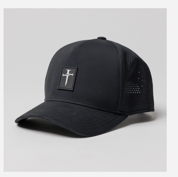 Perforated Hat black