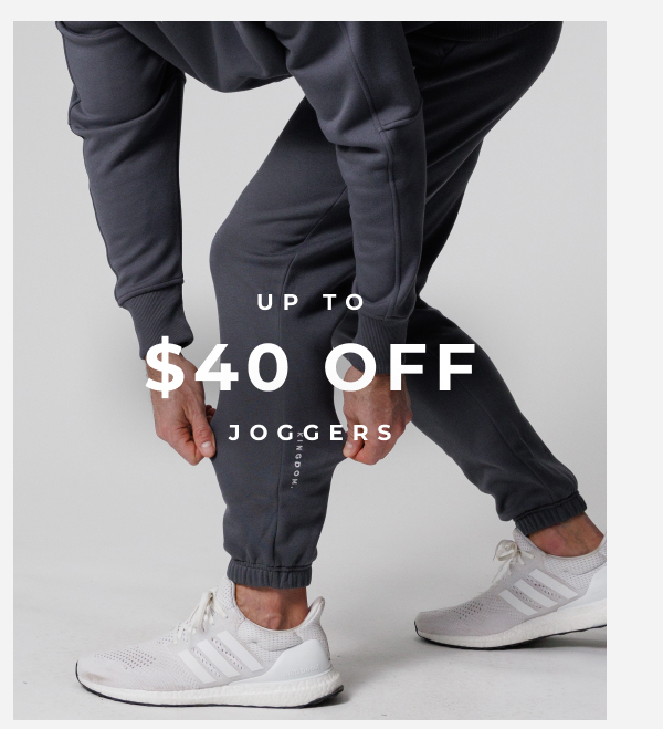 up to $40 off joggers