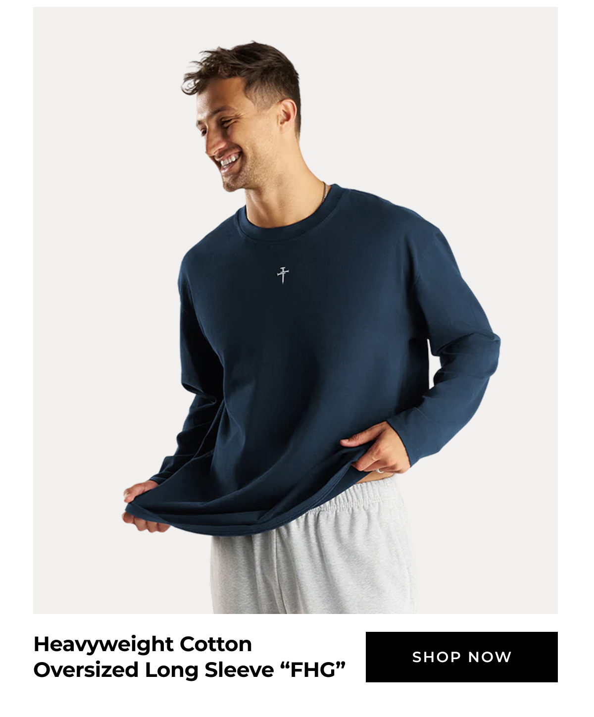 Heavyweight Cotton Oversized Long Sleeve "FHG"