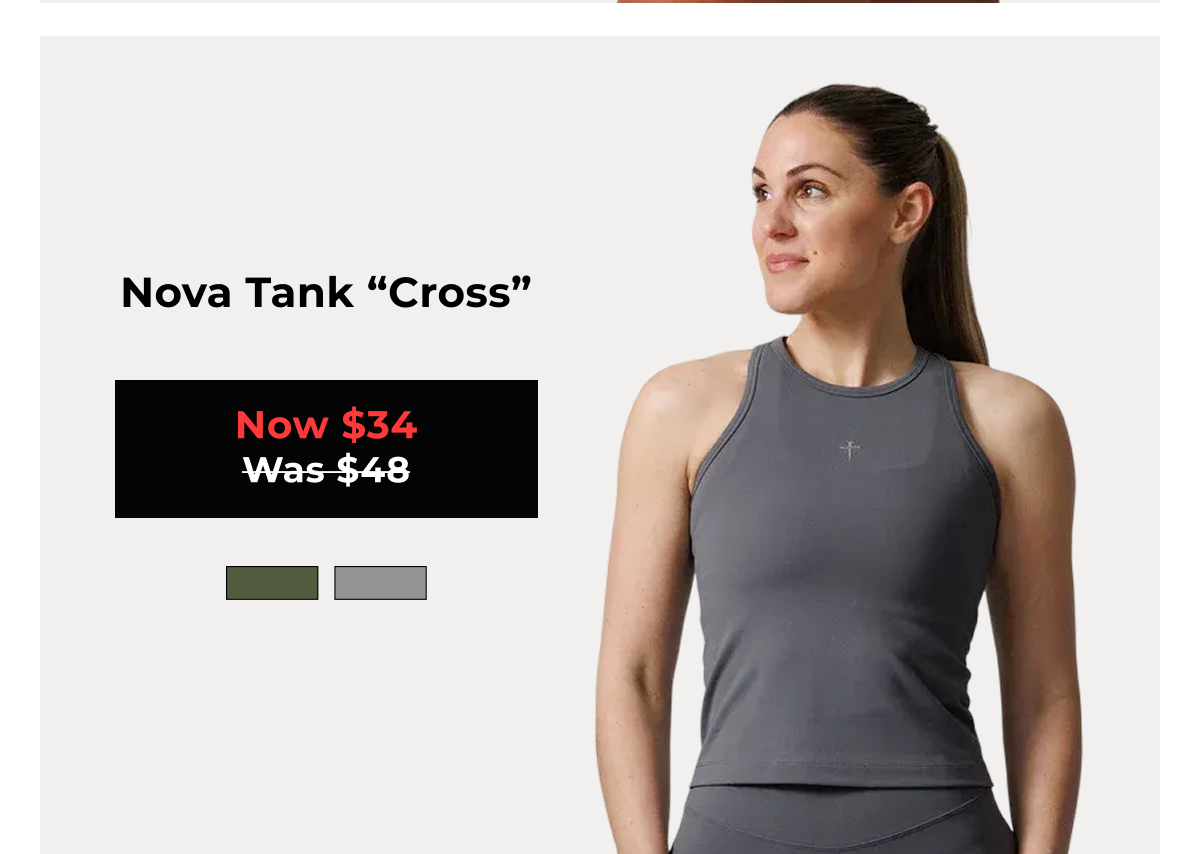 Nova Tank "Cross" Now $34 Was $48 Dark Pine   Space Grey