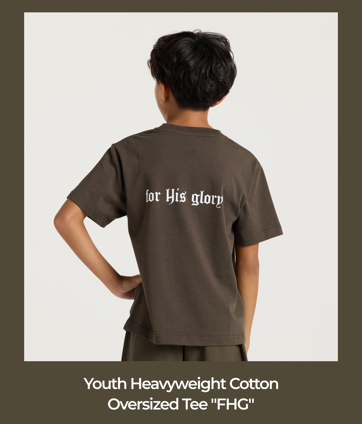 Youth Heavyweight Cotton Oversized Tee "FHG"