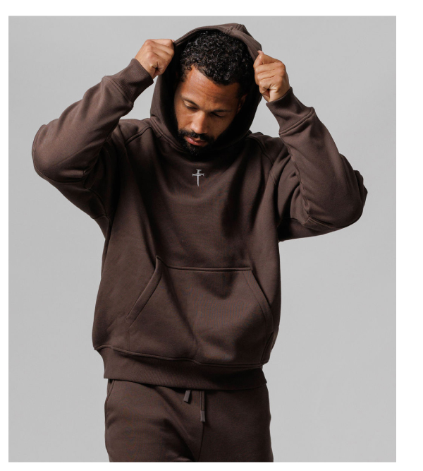 tech fleece hoodie woodland brown
