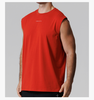 Core Oversized Muscle Tank - Red Rock