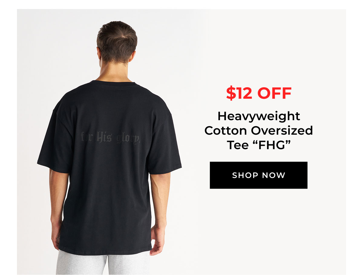 Heavyweight Cotton Oversized Tee "FHG" | Shop Now 