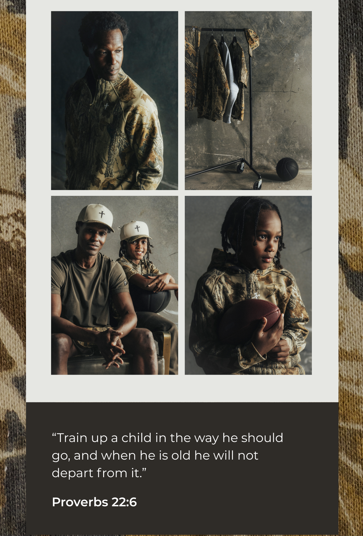 "Train up a child in the way he should go, and when he is old he will not depart from it." Proverbs 22:6
