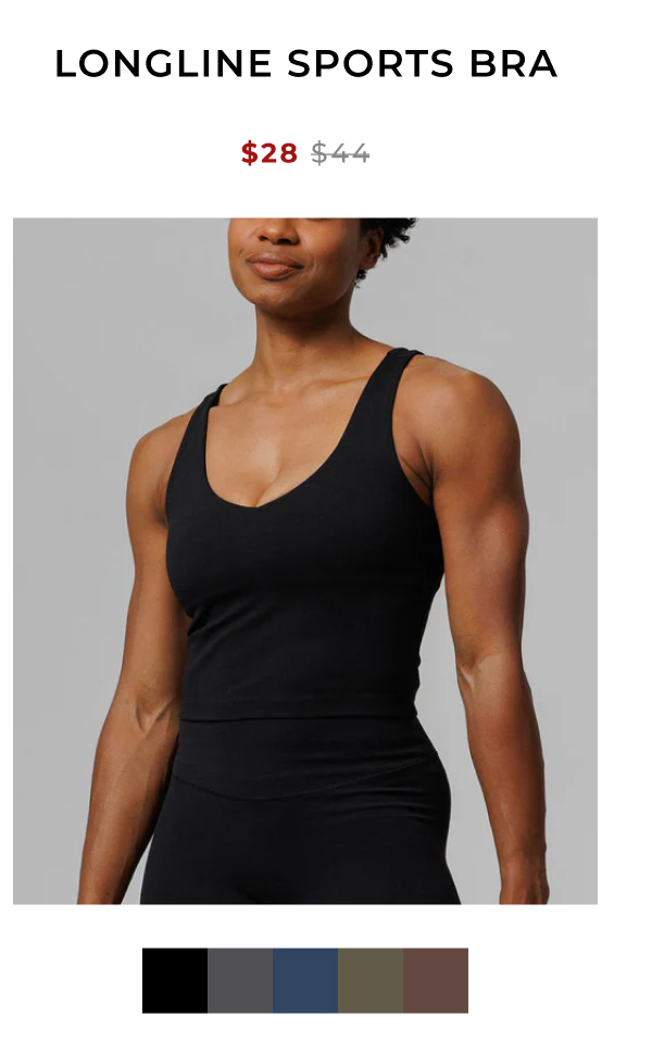 longline sports bra
