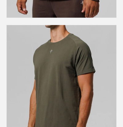 pro tech cotton tee dark pine