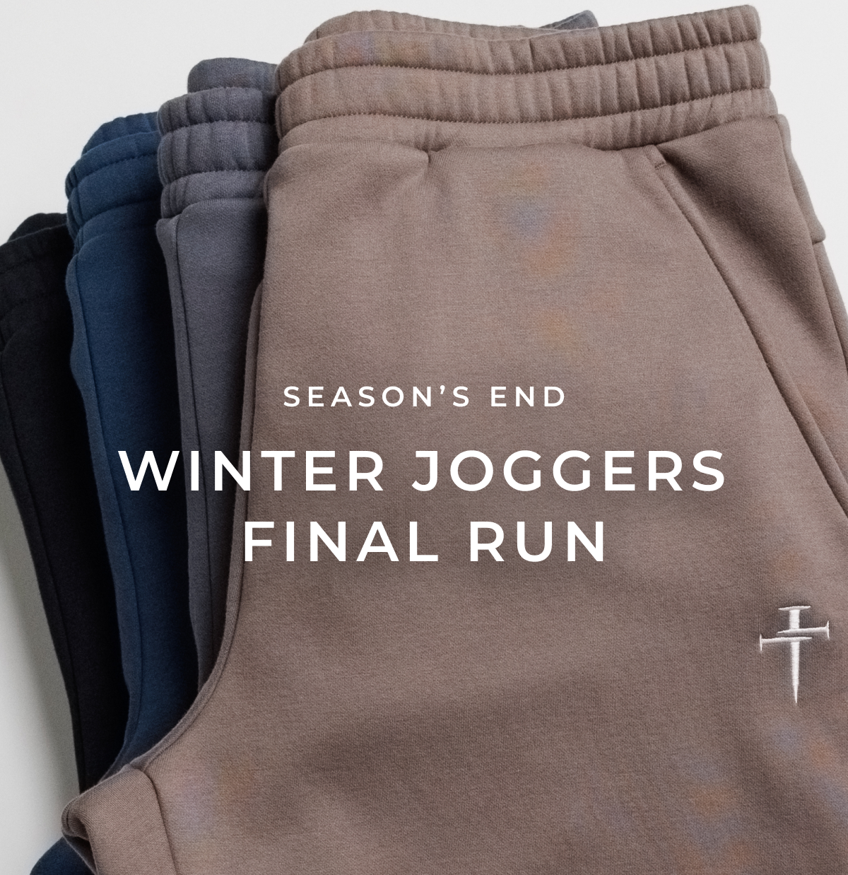 Season's end. Winter joggers final run.