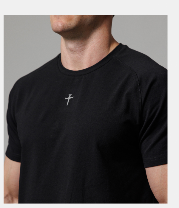 pro-tech cotton tee - black