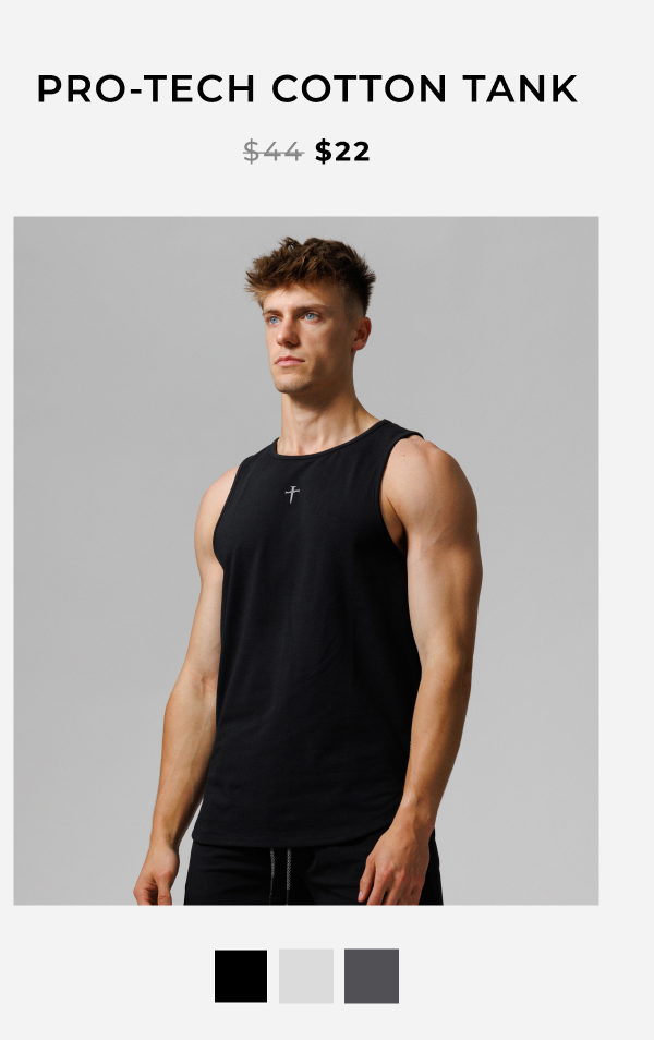 Pro-Tech Cotton Tank  Sale: $22
