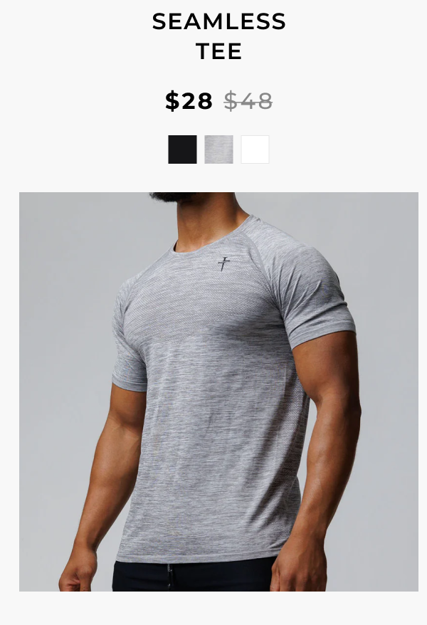 Seamless Tee - Grey Marl