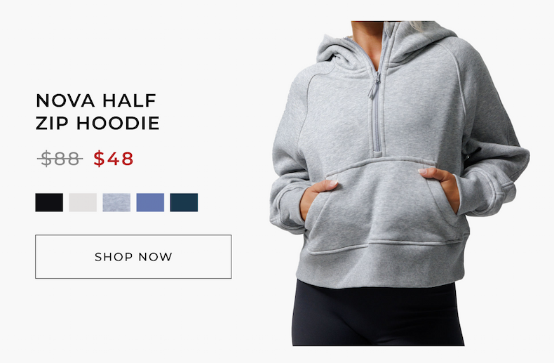 Nova Half Zip Hoodie