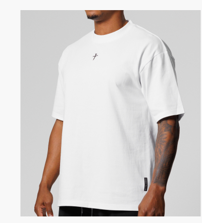 Heavyweight Cotton Oversized Tee - White