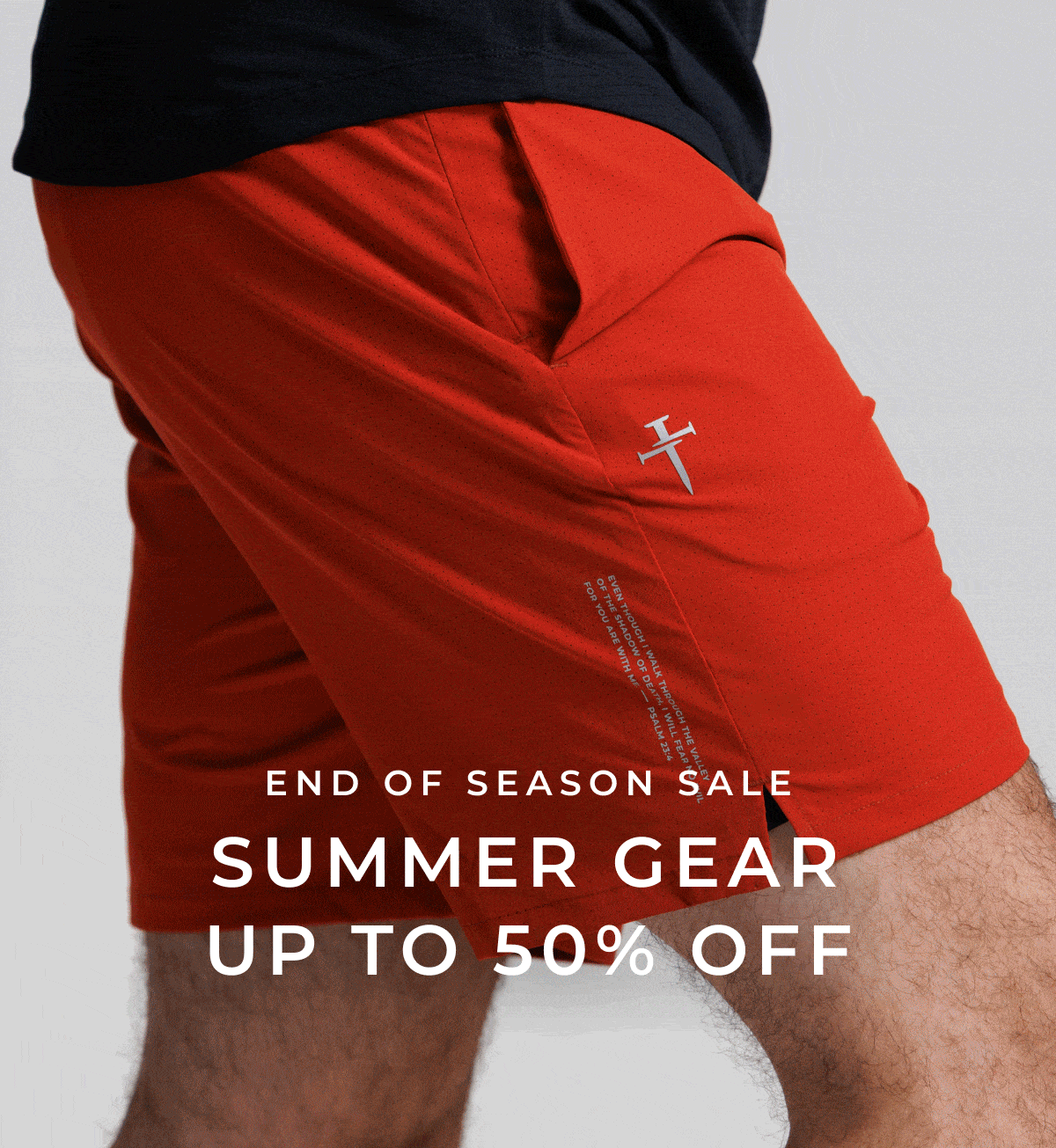 end of season sale. summer gear up to 50% off. 