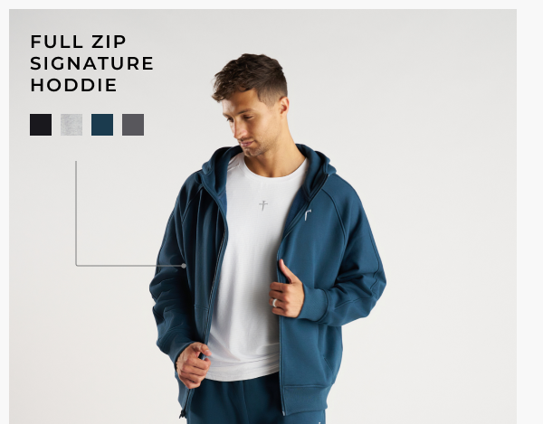 Signature Fleece Full Zip Hoodie