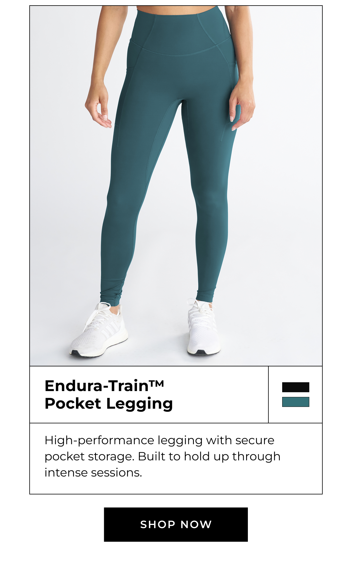 Endura-Train™ Pocket Legging High-performance legging with secure pocket storage. Built to hold up through intense sessions. SHOP NOW