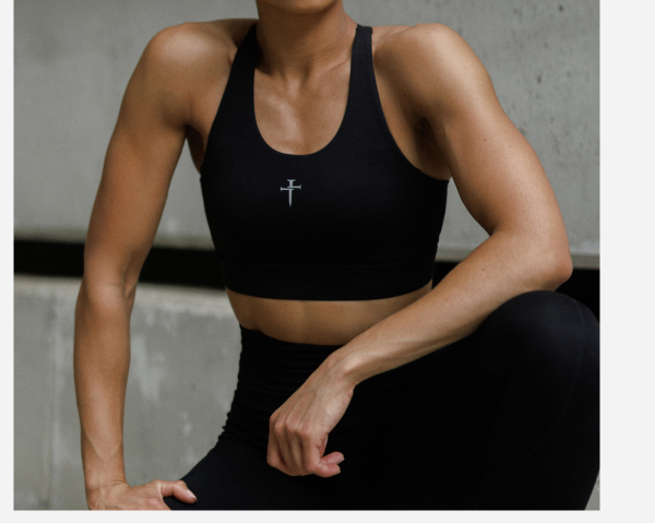 crossback sports bra
