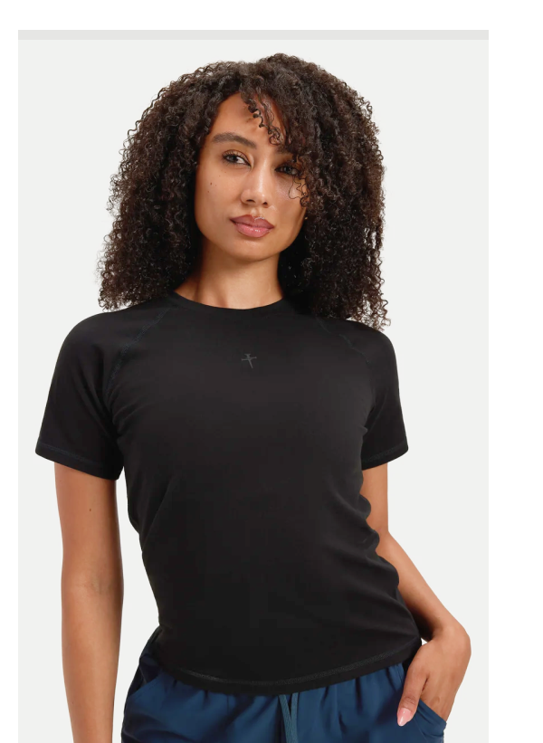 Women's Supima® Cotton Tee Black