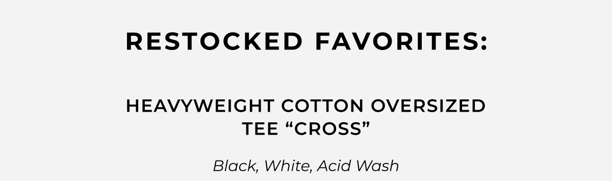 Heavyweight Cotton Oversized Tee 