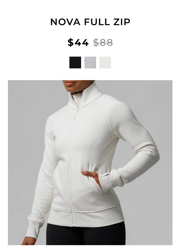 Nova Full Zip - Cream