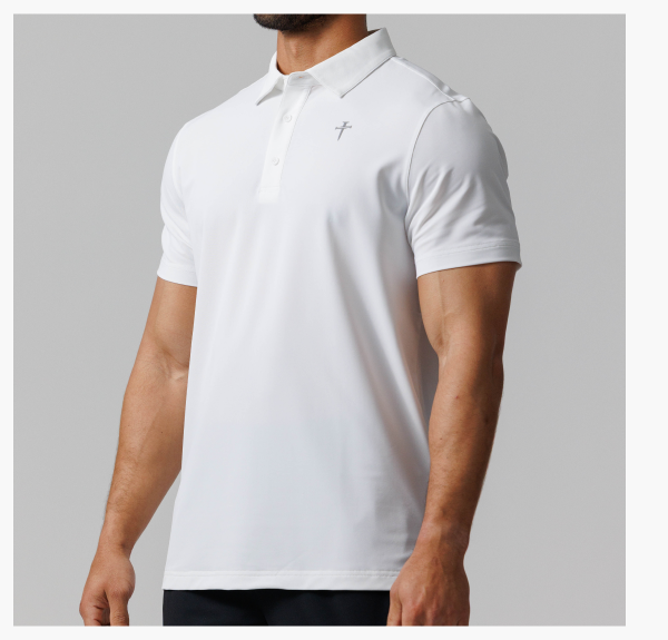 Vented Tech Polo - White